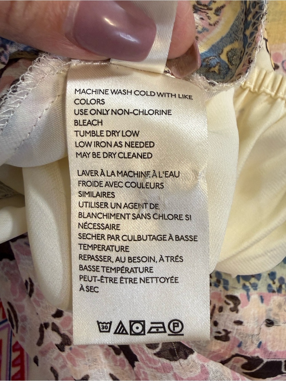 Free People Floral Peasant Blouse - Pink/Cream/Yellow (B1) - Picture 7 of 9
